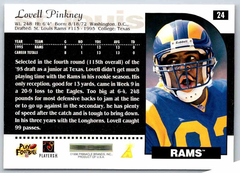 1996 Score Lovell Pinkney