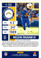 2019 Panini Contenders Melvin Ingram III #50