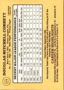 1985 Donruss Doug Corbett
