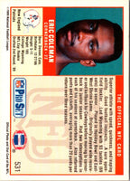 1989 Pro Set Eric Coleman #531 Rookie