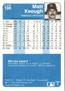 1984 Fleer Matt Keough