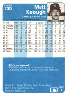 1984 Fleer Matt Keough #130