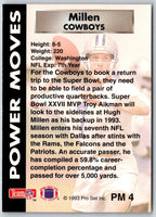 1993 Pro Set Power Moves Hugh Millen #PM4