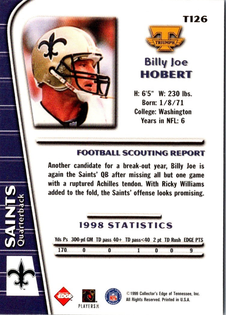 1999 Collector's Edge Triumph Billy Joe Hobert