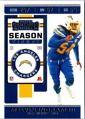 2019 Panini Contenders Melvin Ingram III #50