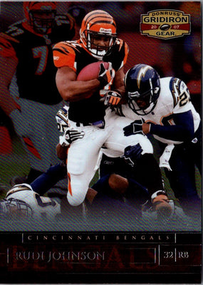 2007 Donruss Gridiron Gear Rudi Johnson #67