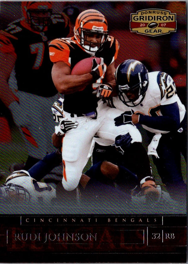 2007 Donruss Gridiron Gear Rudi Johnson #67
