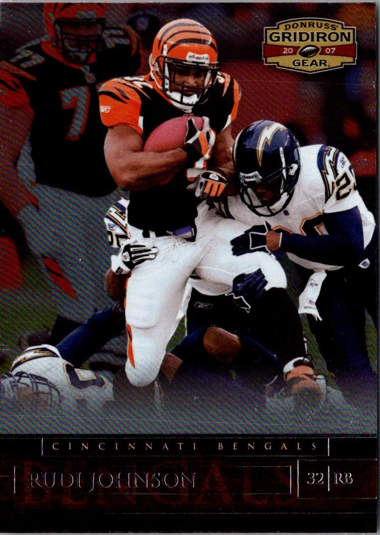 2007 Donruss Gridiron Gear Rudi Johnson