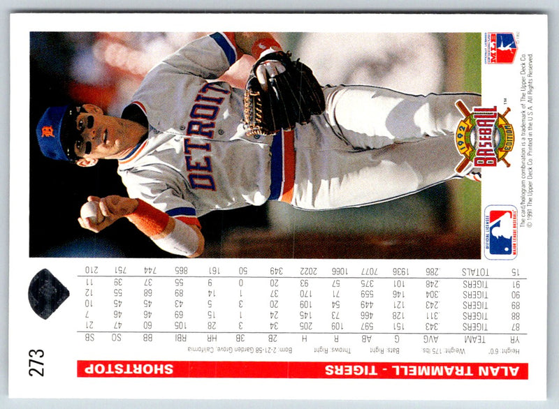 1992 Upper Deck Alan Trammell