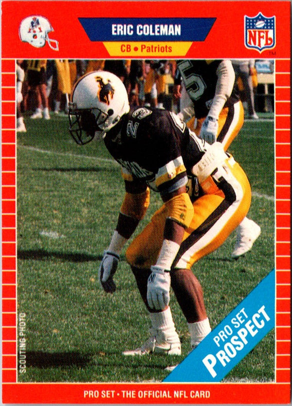 1989 Pro Set Eric Coleman #531 Rookie