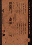 2001 Fleer Tradition Pittsburgh Steelers Team Leaders