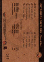 2001 Fleer Tradition Pittsburgh Steelers Team Leaders #379