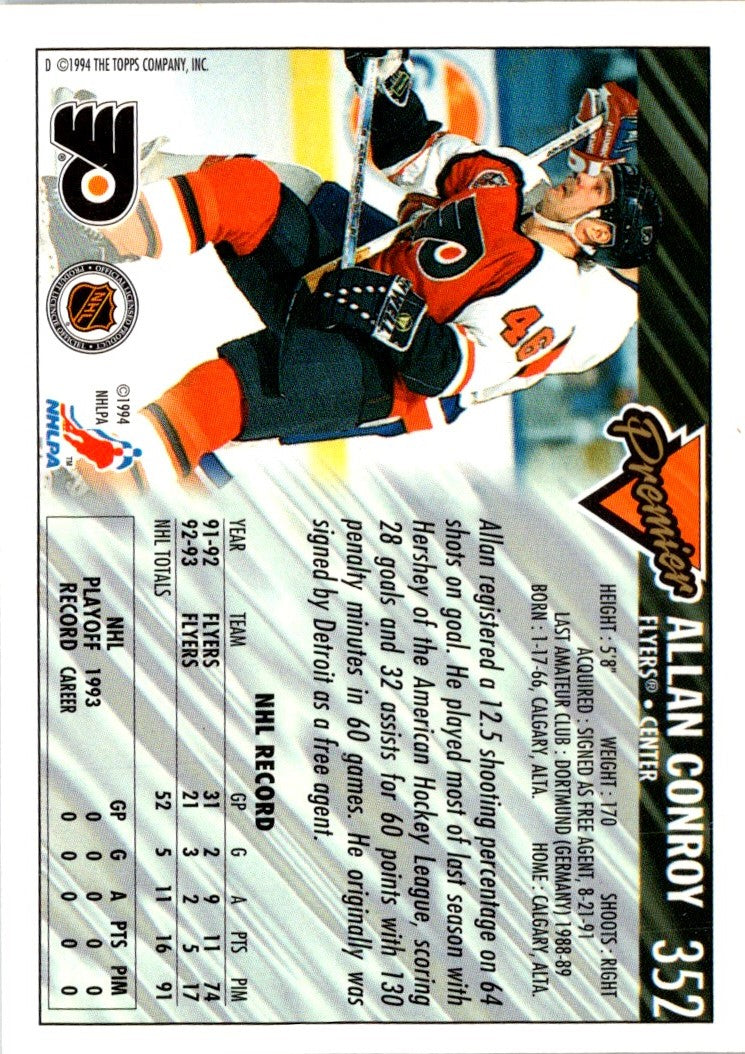 1993 O-Pee-Chee Premier Allan Conroy