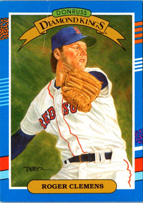 1991 Diamond Kings Roger Clemens #9