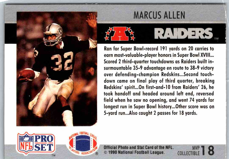 1990 Proset Marcus Allen