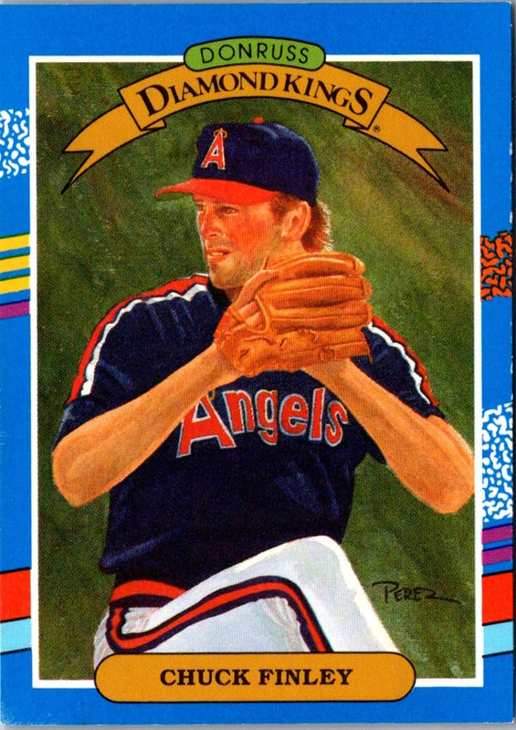 1991 Diamond Kings Chuck Finley #26