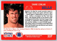 1990 Pro Set Shane Conlan #337