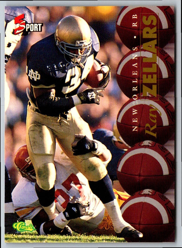 1995 Pacific Crown Royale Ray Zellars #140 Rookie