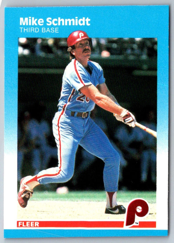 1987 Fleer Mike Schmidt #187