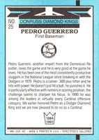 1991 Diamond Kings Pedro Guerrero #25
