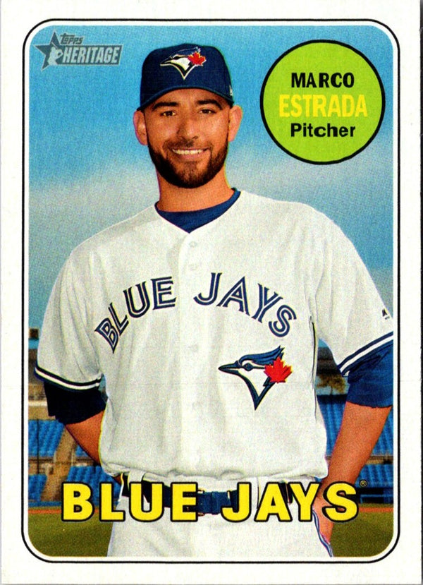 2018 Topps Heritage Marco Estrada #393