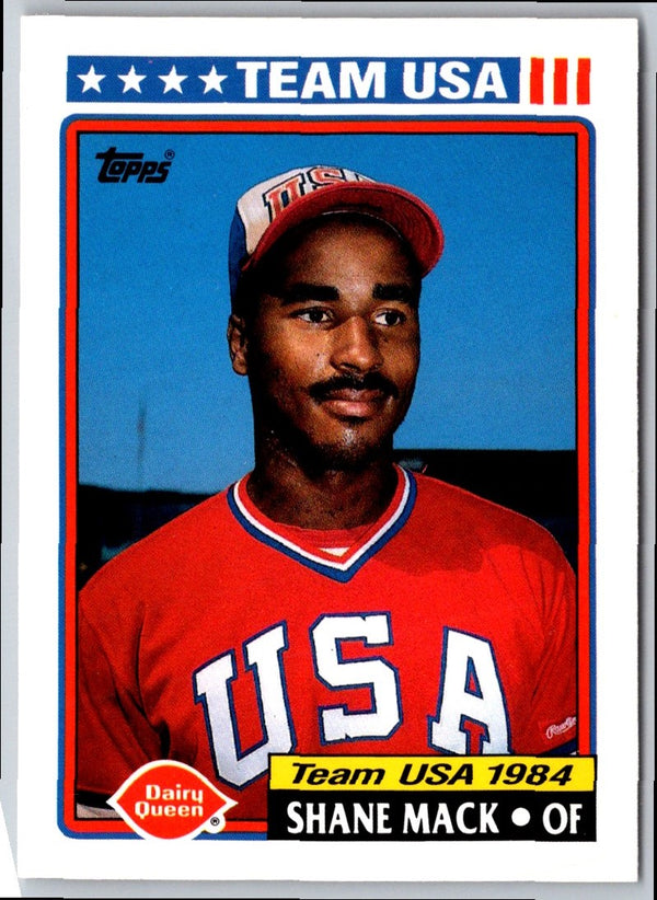 1992 Topps Dairy Queen Team USA Shane Mack #8