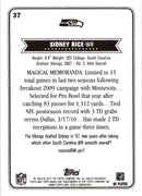 2012 Topps Magic Sidney Rice