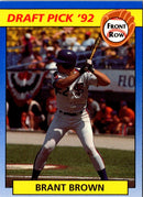 1992 Front Row Draft Picks Brant Brown