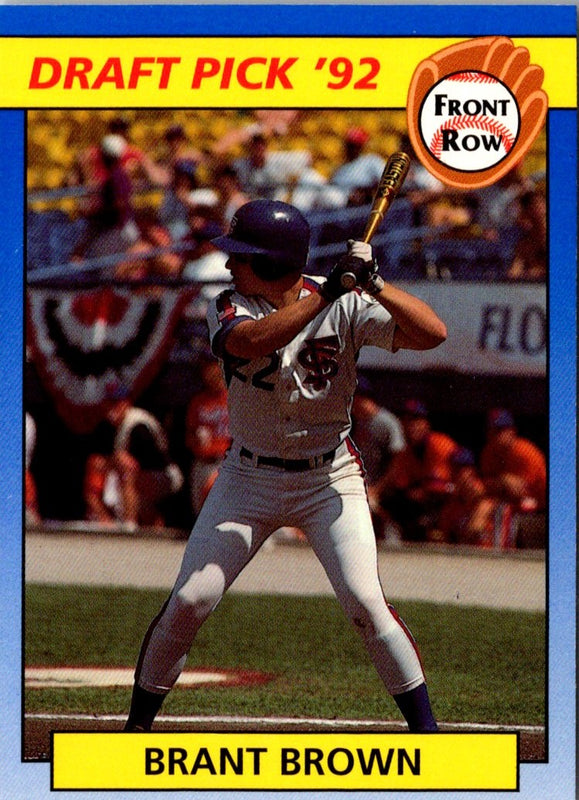 1992 Front Row Draft Picks Brant Brown #83