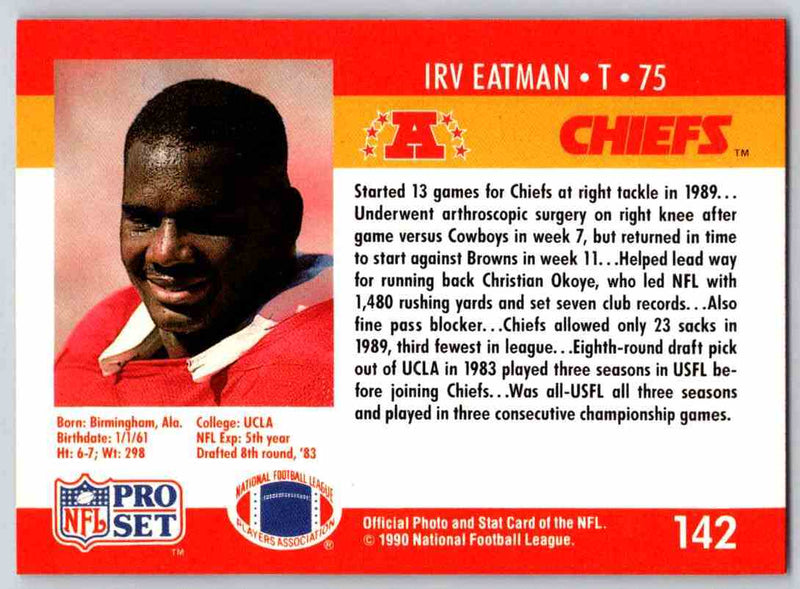 1990 Pro Set Irv Eatman