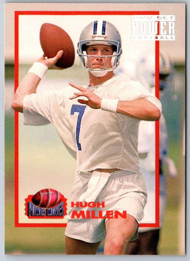 1993 Pro Set Power Moves Hugh Millen