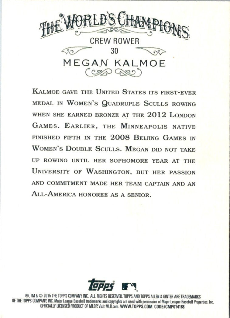 2015 Topps Allen & Ginter Megan Kalmoe