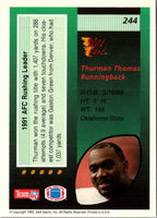 1992 Wild Card Thurman Thomas #244