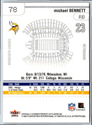 2003 Fleer Authentix Michael Bennett
