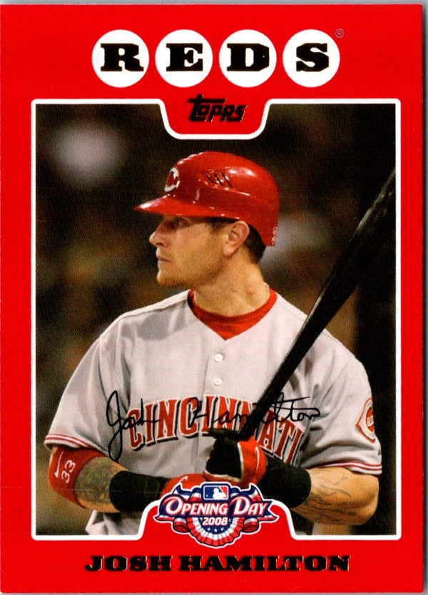 2008 Topps Opening Day Josh Hamilton #144