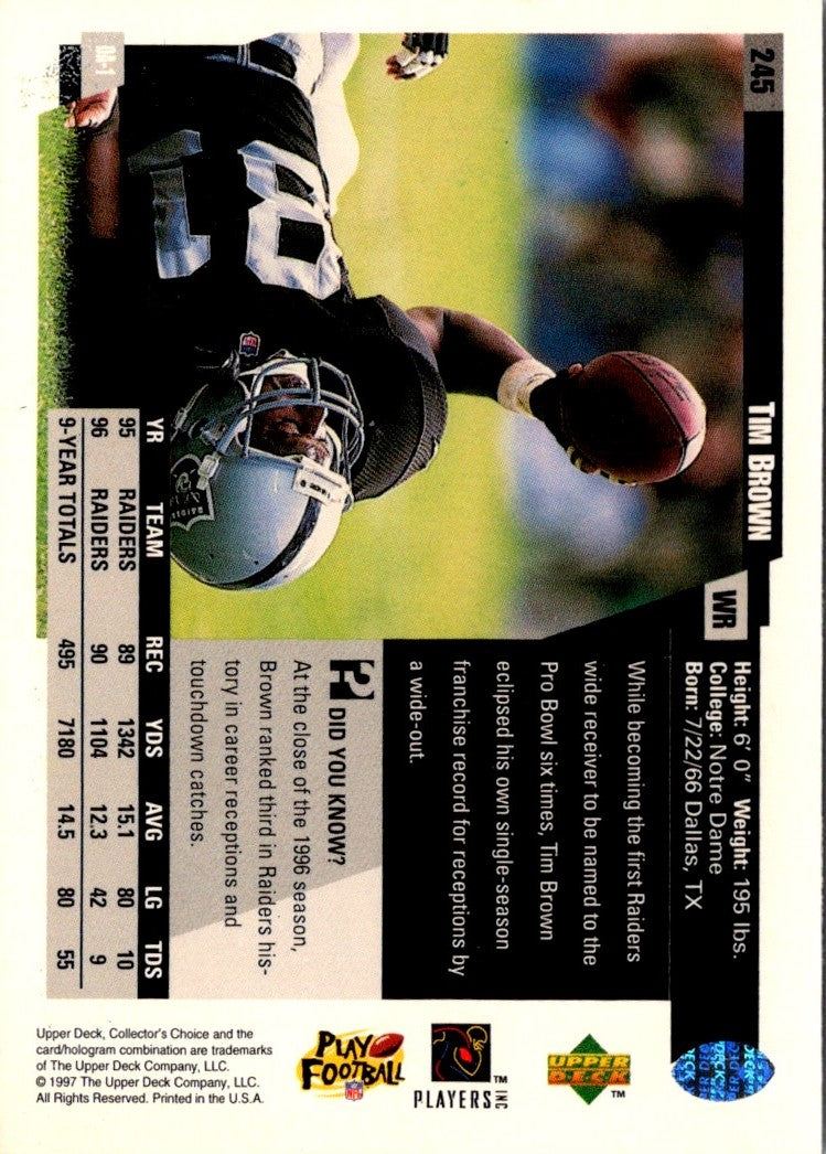 1997 Collector's Choice Tim Brown