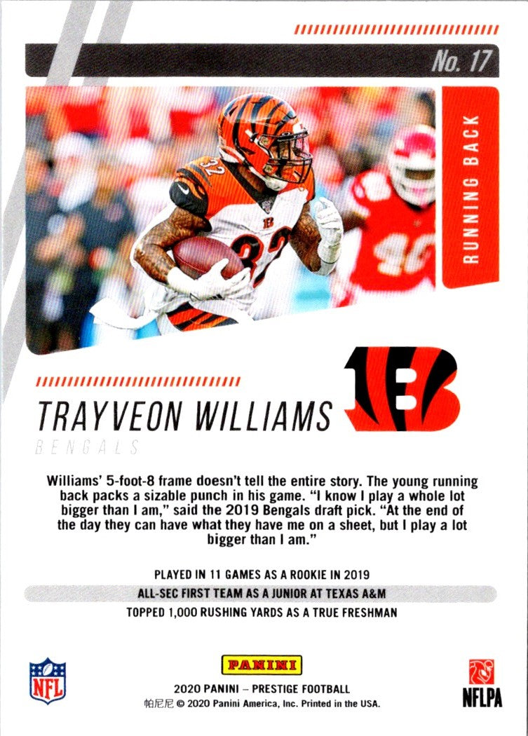 2020 Panini Prestige Trayveon Williams