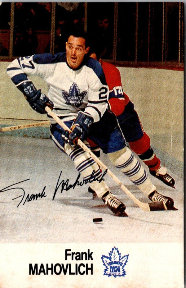 1988 Esso NHL All-Star Collection Frank Mahovlich #NNO