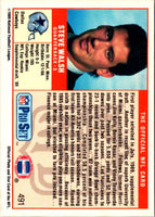 1989 Pro Set Steve Walsh #491 Rookie