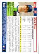 2005 Topps Opening Day Mark Prior