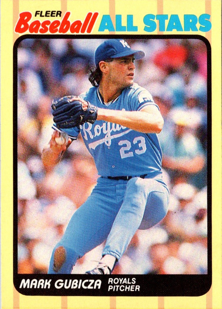 1989 Fleer Baseball All-Stars Mark Gubicza