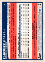 2018 Topps Big League Francisco Lindor #70