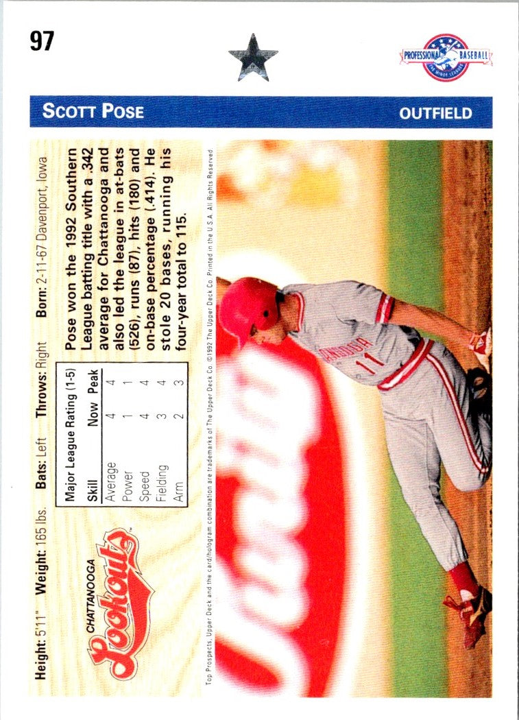 1992 Upper Deck Minors Scott Pose