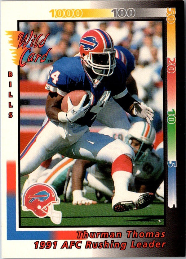 1992 Wild Card Thurman Thomas #244