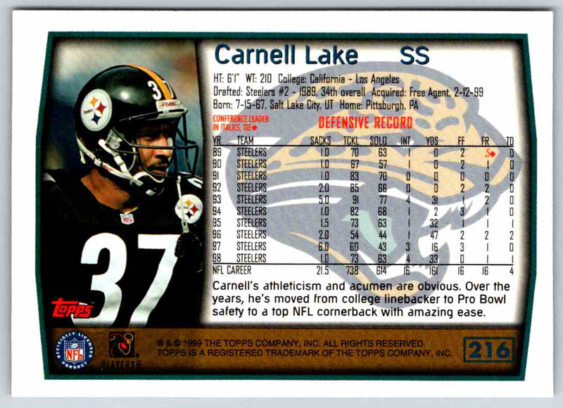 1999 Topps Carnell Lake