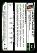 2008 Bowman Alberto Gonzalez