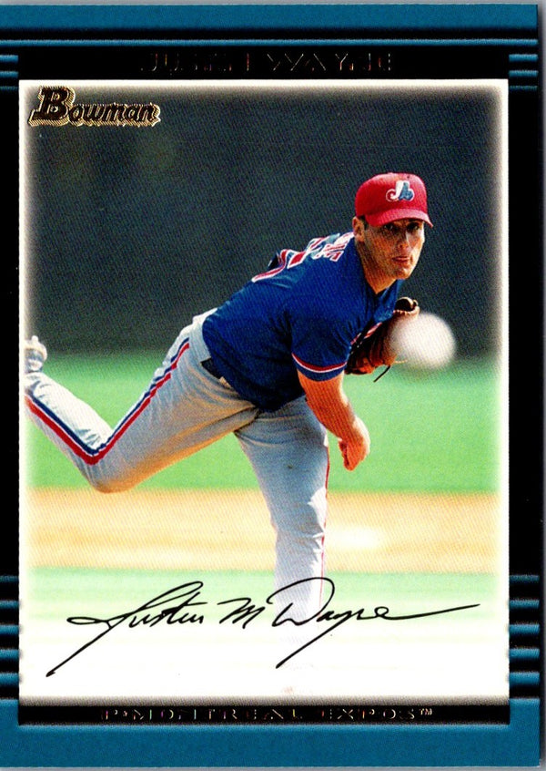 2002 Bowman Justin Wayne #305