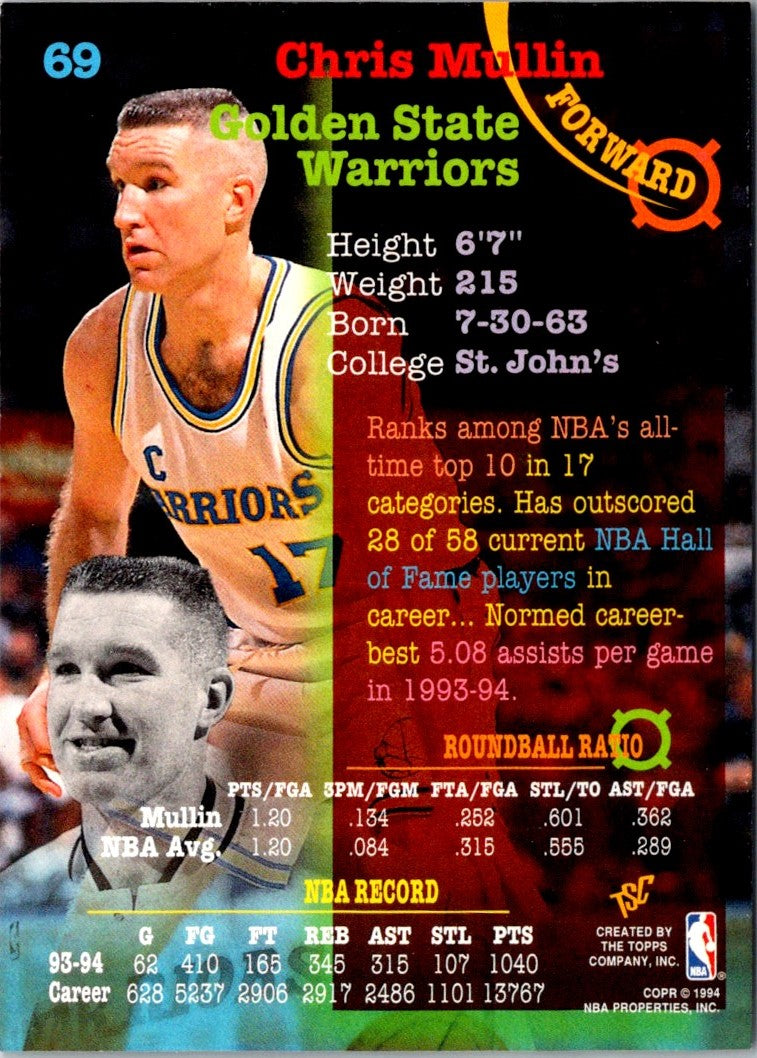 1994 Stadium Club Super Teams NBA Finals Chris Mullin