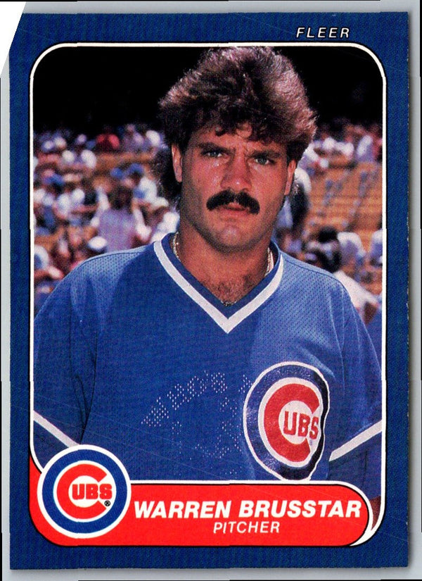 1986 Fleer Warren Brusstar #362