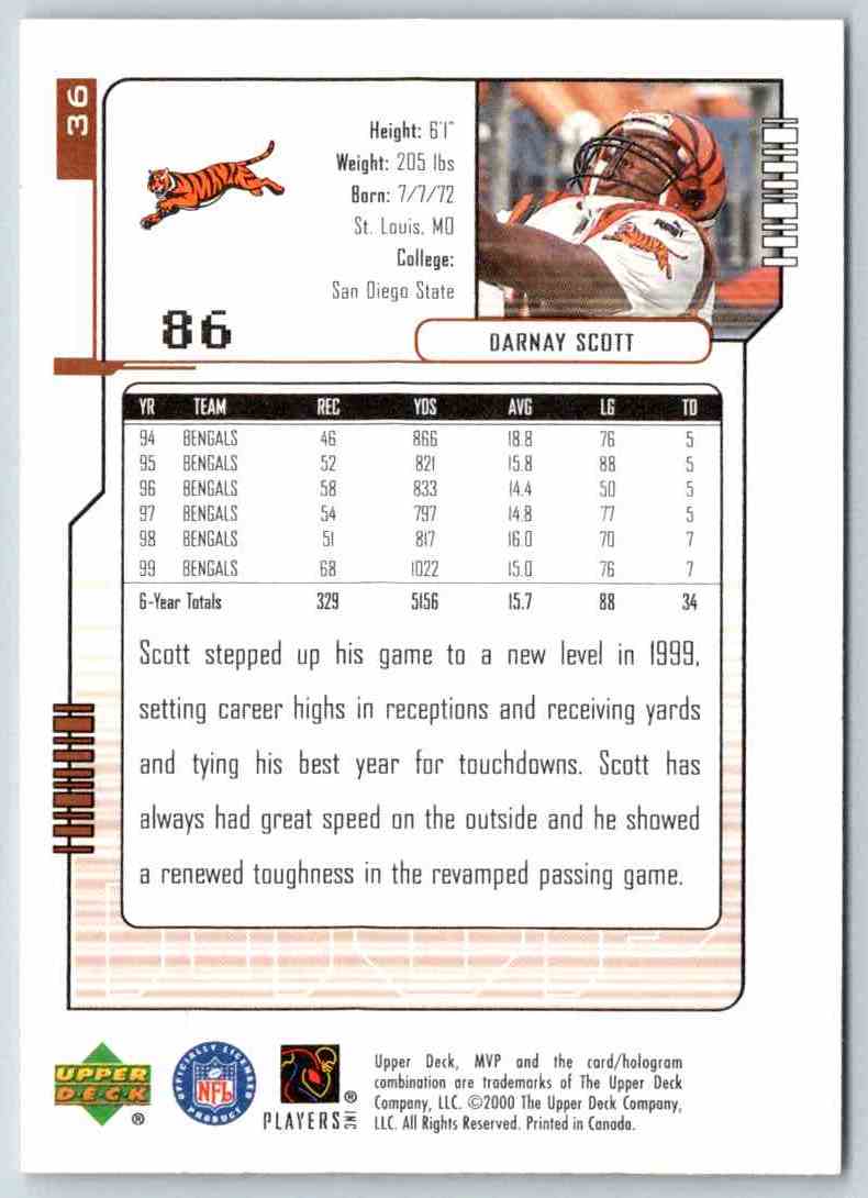 2000 Upper Deck Darnay Scott